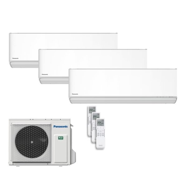 Panasonic Set 3 Wandgeräte CS-MZ16CKE + CS-Z35CKEW + CS-Z50CKEW + CU-3Z68CBE WiFi 1,6/3,5/5,0 kW R32