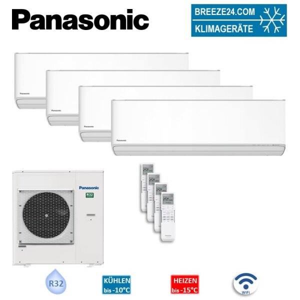 Panasonic Set CS-MZ16CKE + CS-Z25CKEW + CS-Z35CKEW + CS-Z50CKEW + CU-4Z80CBE WiFi 1,6/2,5/3,5/5,0kW