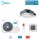 Midea Set 4-Wege-Deckenkasseette MCD1-24FNXD0-ME Blende T-MBQ4-04AWD + MOX430-24HFN8-ME | 7 kW