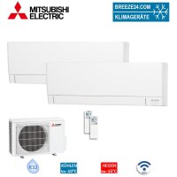 Mitsubishi Electric Set 2  Wandgeräte1,5/3,5 kW Wifi...