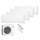 Mitsubishi Electric Set 4 WiFi Wandgeräte 2 x MSZ-AY15VGKP + MSZ-AY35VGKP + MSZ-AY42VGKP + MXZ-5F102VF2
