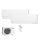 Mitsubishi Electric Set MSZ-AY15VGKP + MSZ-AY20VGKP + MXZ-2F53VFHZ2 Hyper Heating Wandgeräte Kompakt