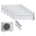 Mitsubishi Electric 5er Set 5 Wandgeräte Diamond WiFi 4 x MSZ-LN18VG2W + MSZ-LN35VG2W + MXZ-5F102VF2