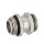 Doppelnippel Messing vernickelt - 1" - drehbar - selbstdichtend