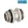 Doppelnippel Messing vernickelt - 1" - drehbar - selbstdichtend