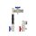Anschluss-Set für Wärmezähler mit 3/4" Gewinde - 110 mm - Winkelform