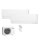 Mitsubishi Electric Set MSZ-AY15VGKP + MSZ-AY25VGKP + MXZ-2F33VF Wandgeräte Kompakt WiFi 1,5/2,5 kW