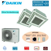 Daikin Klimaanlagen Set 2 x 4-Wege-Deckenkassette...