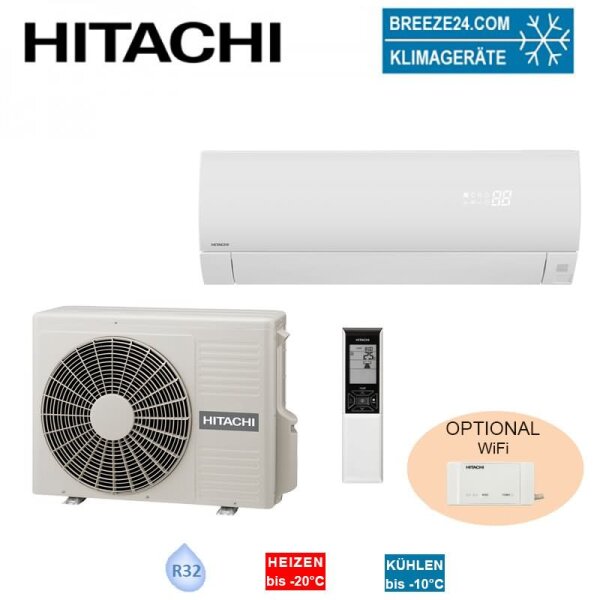 Hitachi Set RAK-35PSEW + RAC-35WSE Wandgerät Premium weiss 3,5 kW für 1 Raum 35 - 40 m²