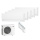 Mitsubishi Electric Set 3 x MSZ-AY15VGKP + MSZ-AY20VGKP + MSZ-AY50VGKP + MXZ-5F102VF2 WiFi Wandgerät