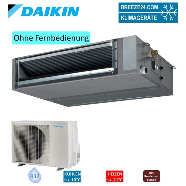 Daikin Set FBA50A9 + RXM50A Kanalgerät 5,0 kW Raumgröße 50 - 55 m² R32 Klimaanlage