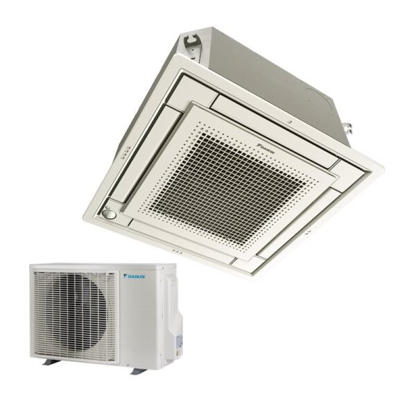 Daikin Set Deckenkassette Euroraster weiß 5,0kW FFA50A9-2 + Blende BYFQ60CW + RXM50A R32