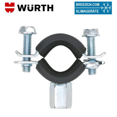 Rohrschelle TIPP Smartlock 2 GS mit Gummieinlage ROSHEL-(SMRTLOCK/2GS)-M8/M10-(21-23)