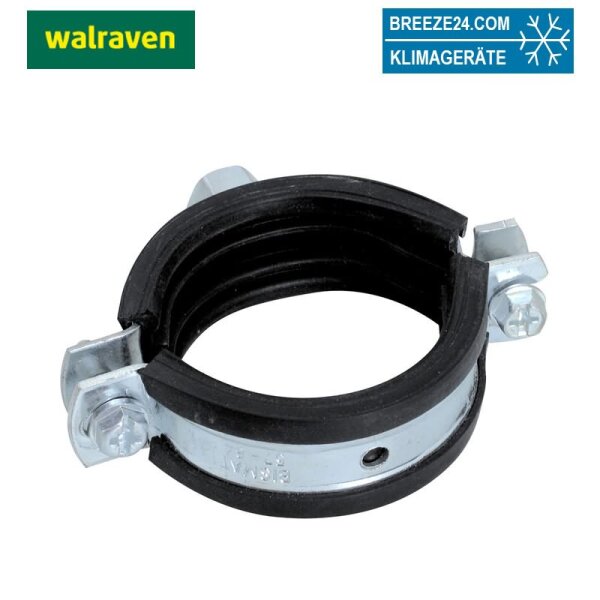 Walraven Rohrschelle BISMAT 2000 EPDM 73-80mm ev M8/M10 Zweischraubenschelle