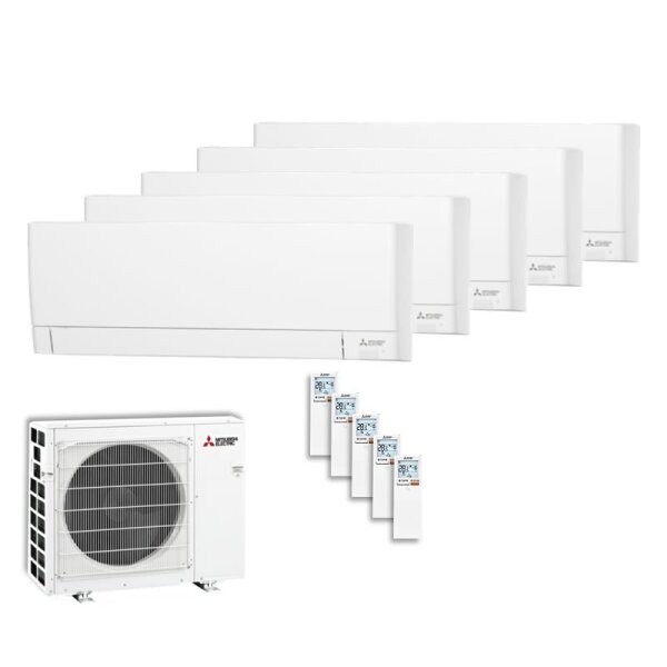 Mitsubishi Electric Set MSZ-AY15VGKP + 3 x MSZ-AY25VGKP + MSZ-AY35VGKP + MXZ-5F102VF2 WiFi | Wandgerät
