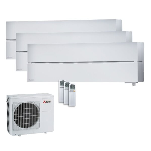 Mitsubishi Electric Set 3 Wandgeräte Diamond WiFi 1,8/2,5/3,5kW MSZ-LN18VG2W+MSZ-LN25VG2W+MSZ-LN35VG2W+MXZ-3F54VF4