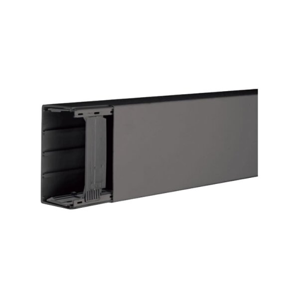 Hager TEHA Leitungsführungskanal LF6011009011 60 x 110 mm | Länge 2.000 mm | graphitschwarz