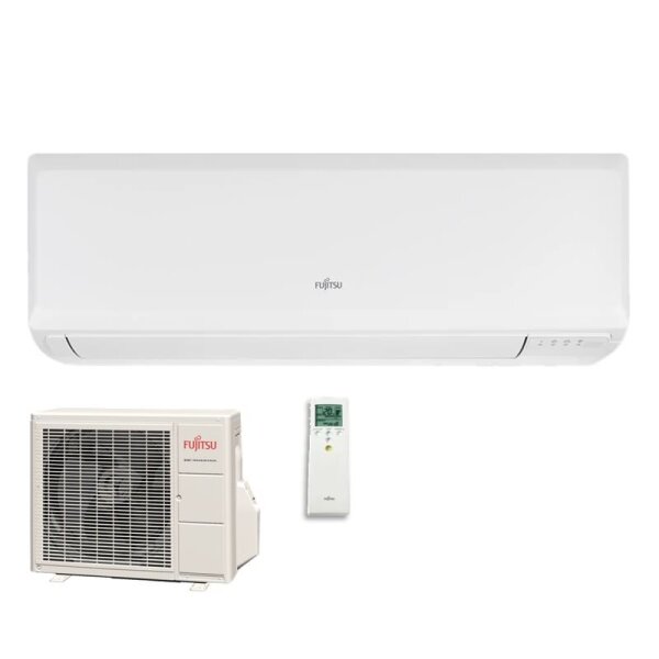 Fujitsu Set ASEH09KLTA + AOEH09KLTA Wandgerät Basic eco 2,5 kW für 1 Raum mit 25 - 30 m² | R32