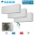 Daikin Set 3 Wandgeräte Stylish WiFi 2 x CTXA15CW + FTXA35CW +3MXM40A2V1B(9/8) 1,5/3,5 kW R32