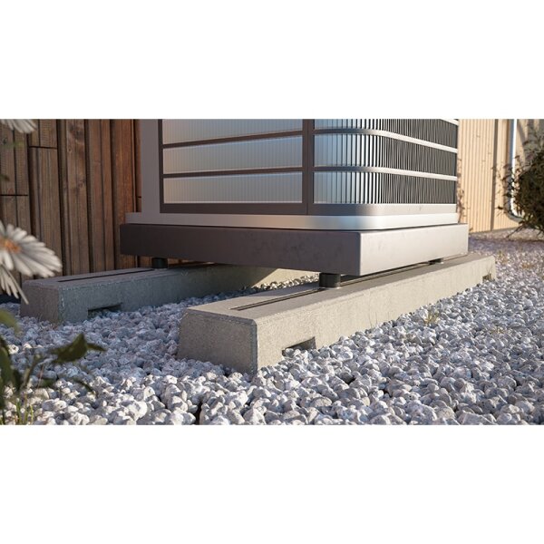 KORTMANN Set Wärmepumpenfundament BASIC L | L 1.470 mm | B 200 mm | H 100 mm