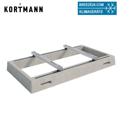 KORTMANN Set Wärmepumpenfundament EXCELLENCE | L 1.540 mm | B 840 mm | H 150 mm