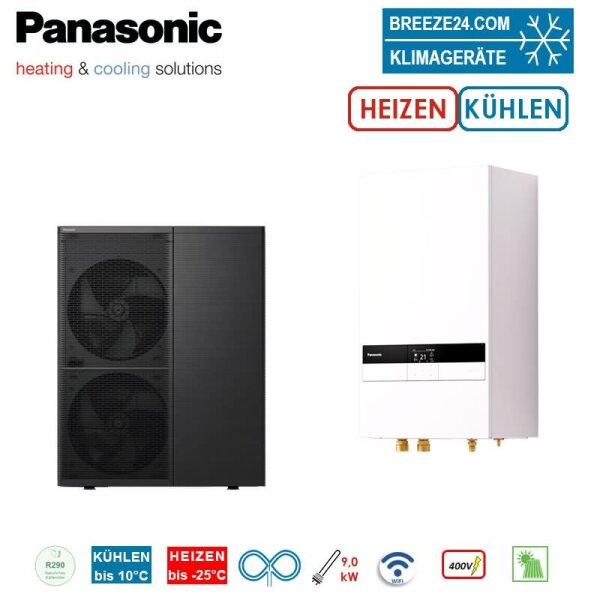 Panasonic Aquarea T-CAP Generation M Set WH-WXG09ME8 + WH-SDC0316M9E8 Hydromodul WiFi 400 Volt R290
