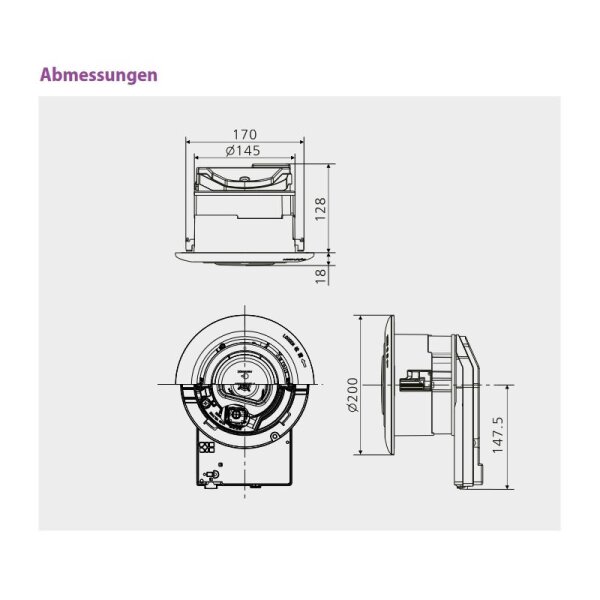 Panasonic FV-15CSD1G nanoe™-Generator als Deckeneinbaugerät zur Verbesserung der Raumluftqualität