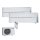 Mitsubishi Electric Set 2 x MSZ-LN18VG2W + MXZ-2F42VF4 Wandgeräte Diamond WiFi 1,8 kW  Klimaanlage