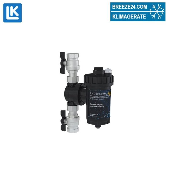 LK Armatur LK 360 NetMag magnetischer Zyklonfilter | 1 1/4" | DN 32 | Schlamm- & Magnetitabscheider