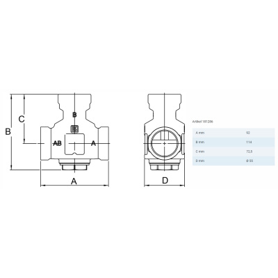 LK Armatur LK C/C 125 LK 864 - Pumpengruppe - gemischter Heizkreis | DN 25 | 299470