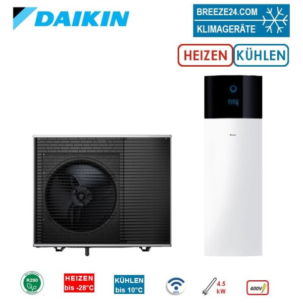 Daikin Altherma 4 H F Set EPSK08AW1 + EPVX10S23A9W Wärmepumpe+Hydromodul/Speicher 230 Liter | R290