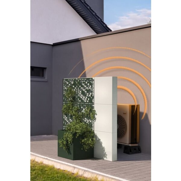 Devaux Schallschutzkassette Modul 50 x 50 cm | Cremeweiß RAL 9001