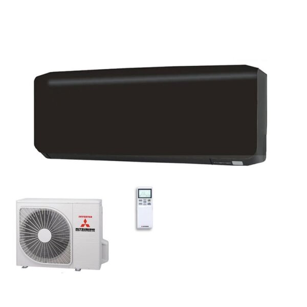 Mitsubishi Heavy Set SRK25ZS-WFB BLACK + SRC25ZS-W2 Wandgerät 2,5 kW WiFi Raumgröße 25-30 m²