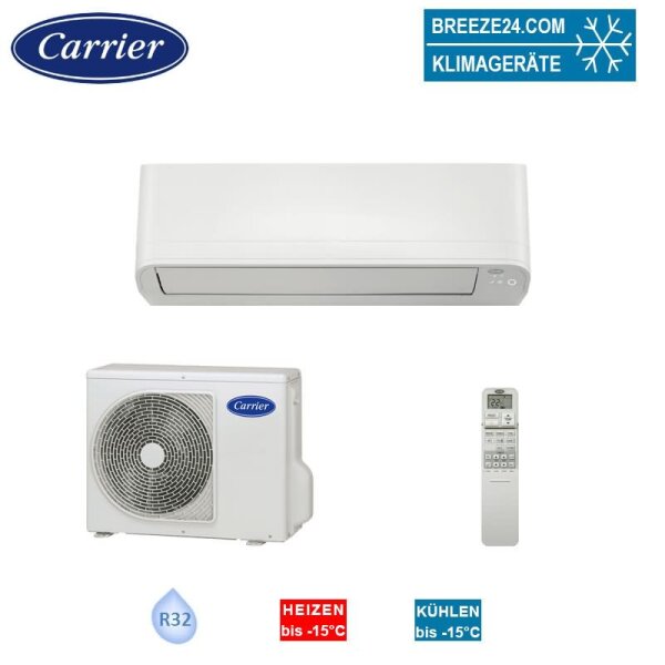 Carrier Klimaanlagen Set 40/38WHM071 KOMFORT LINE für eine Raumgröße 65 - 70 m² | 5.0 kW | R32
