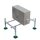 Walraven Yeti 130 Rahmenkonstruktion 1000 x 600 x 400mm 4 x Yeti BUP - Standkonsole Außengerät