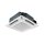 Midea MCA4U-12HRFNX 4-Wege-Deckenkassette + Blende T-MBQ4-03AWD | 3.5 kW | 3.8 kW | Raum 35 - 40 m²