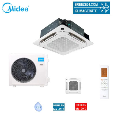 Midea Set MCA4U-12HRFNX 4-Wege-Deckenkassette + Blende T-MBQ4-03AWD + MOX230-12HFN8-ME 3.5 kW