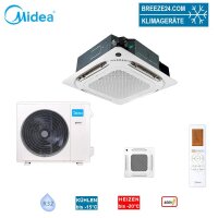 Midea Set MCD2-48HRFNX 4-Wege-Deckenkassette + Blende...