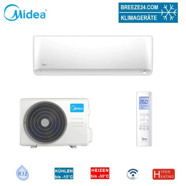 Midea Oasis Plus Set MSOPBU-12HRFN8-ME + MOX333-12HFN8-ME Raum 35 - 40 m² 3.5 kW | 4.2 kW | WiFi R32