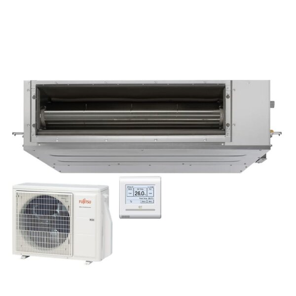 Fujitsu Set Kanalgerät eco Medium 6,8 kW ARXG 24KHTAP + AOEG 24KBTB R32 Klimaanlage