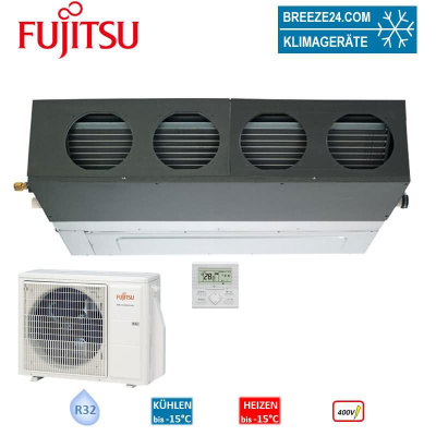 Fujitsu Set Kanalgerät eco Silent 9,5 kW ARXG 36KMLA + AOEG 36KRTA R32 Raumgröße 100 - 110 m² 400V
