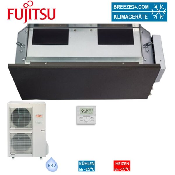 Fujitsu Set Kanalgerät eco 13,4 kW - ARXG 54KHTB + AOEG 54KBTB Hohe Pressung R32 Klimaanlage