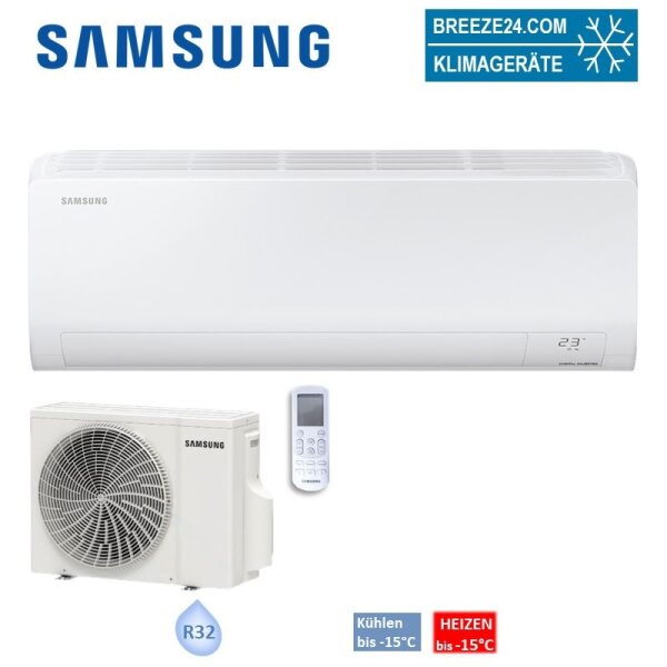 Samsung Set AIRISE Technik AR50F24C1BHN + AR50F24C1BHX-T Wandgerät 6,5 kW Raumgröße 65 - 75 m² | R32