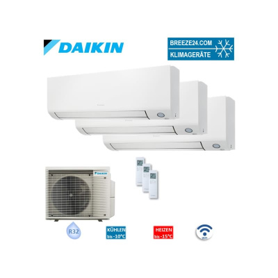 Daikin Set 3 Wandgeräte Perfera WiFi  FTXM20A + FTXM25A + FTXM35A + 3MXM52A2V1B(9/8)| 20 | 25  | 35 |  m²