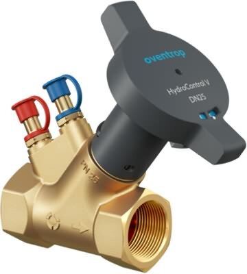 Oventrop-Strangreg.vent. HydroControl V PN25 DN25, Rp1 IG, HydroPort, EZB