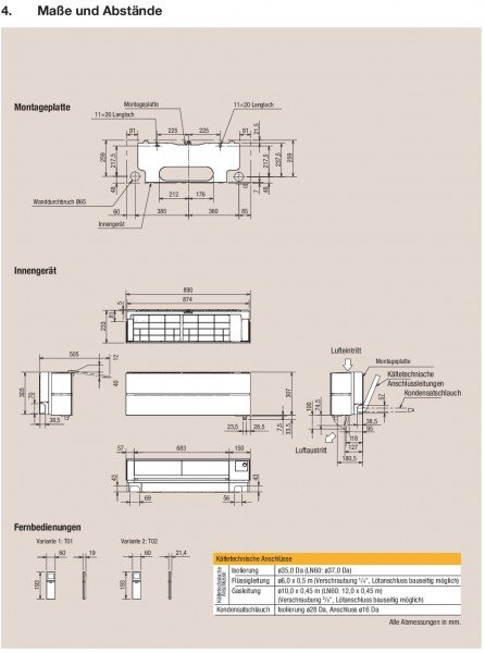 Mitsubishi Electric Set 2 Wandgeräte Diamond WiFi 1,8/3,5kW MSZ-LN18VG2B+MSZ-LN35VG2B + MXZ-2F53VF4