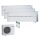 Mitsubishi Electric Set 3 Wandgeräte Diamond WiFi  2 x MSZ-LN18VG2B + MSZ-LN35VG2B + MXZ-3F54VF4