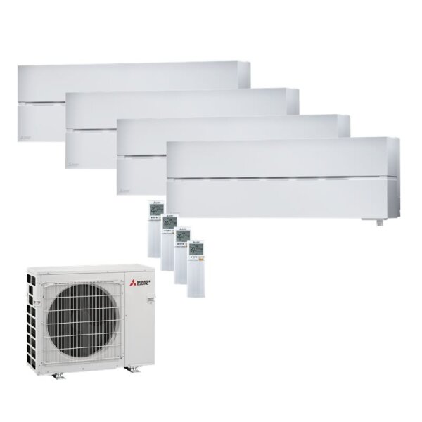 Mitsubishi Electric Set 3 x MSZ-LN25VG2W + MSZ-LN35VG2W + MXZ-4F83VF2 Wandgeräte Diamond WiFi