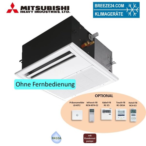 Mitsubishi Heavy Euroraster 1-Wege-Deckenkassette FDTQ28KXE6F (TQ) + Blende TQ-PSA-15W-E 2,8 kW