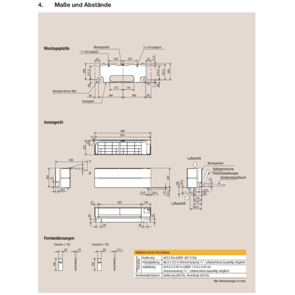 Mitsubishi Electric Set Wandgerät Diamond WiFi 2,5 kW - MSZ-LN25VG2W + MUZ-LN25VG2 25 - 30 m² | R32